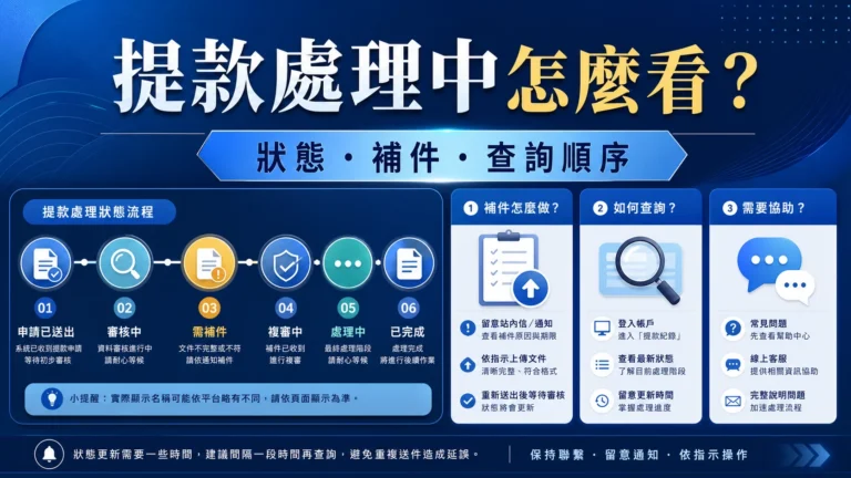富遊娛樂城提款處理中怎麼看？狀態、補件與客服查詢順序