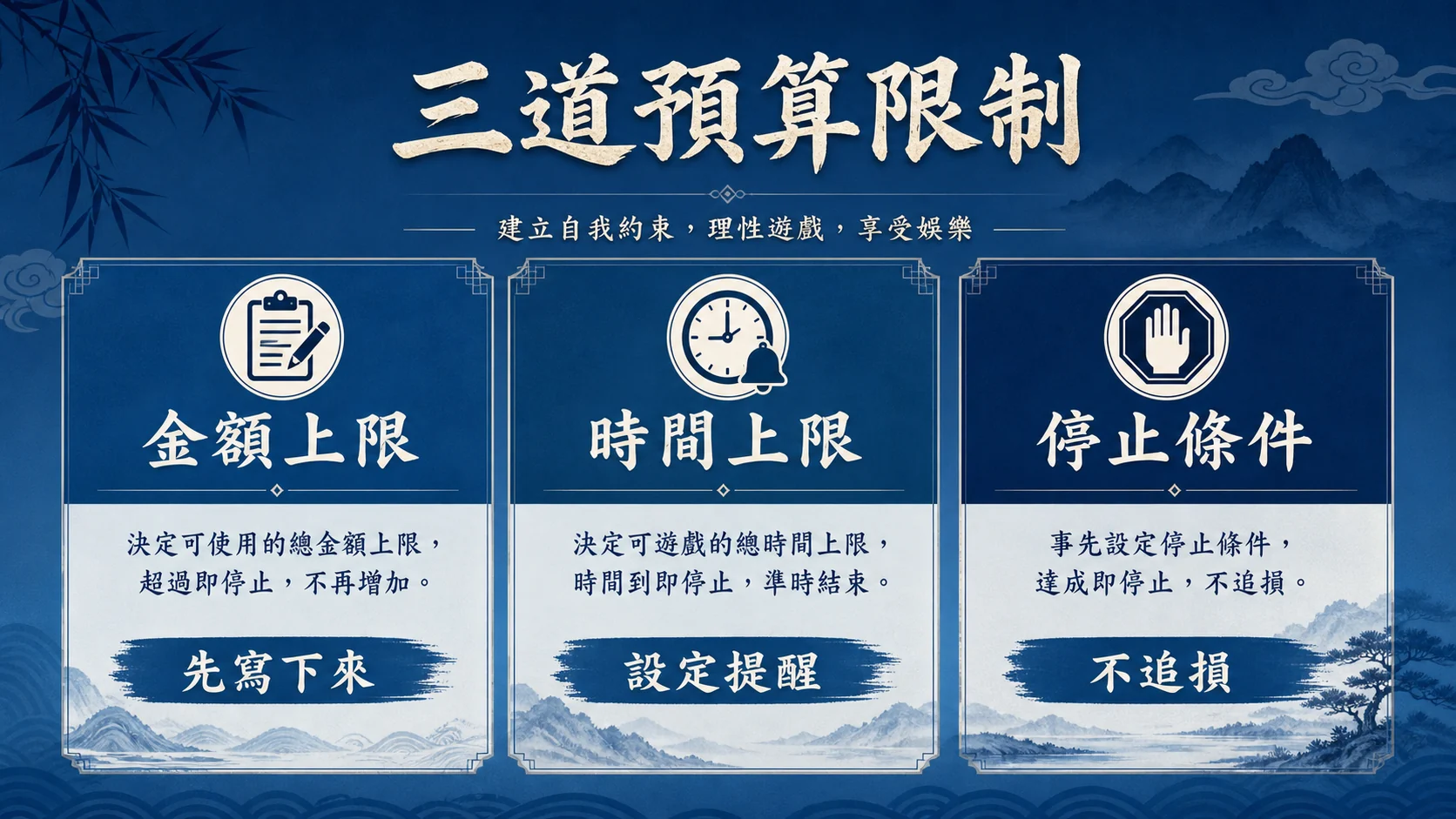 娛樂城預算怎麼設？金額、時間與追損警訊的三道限制